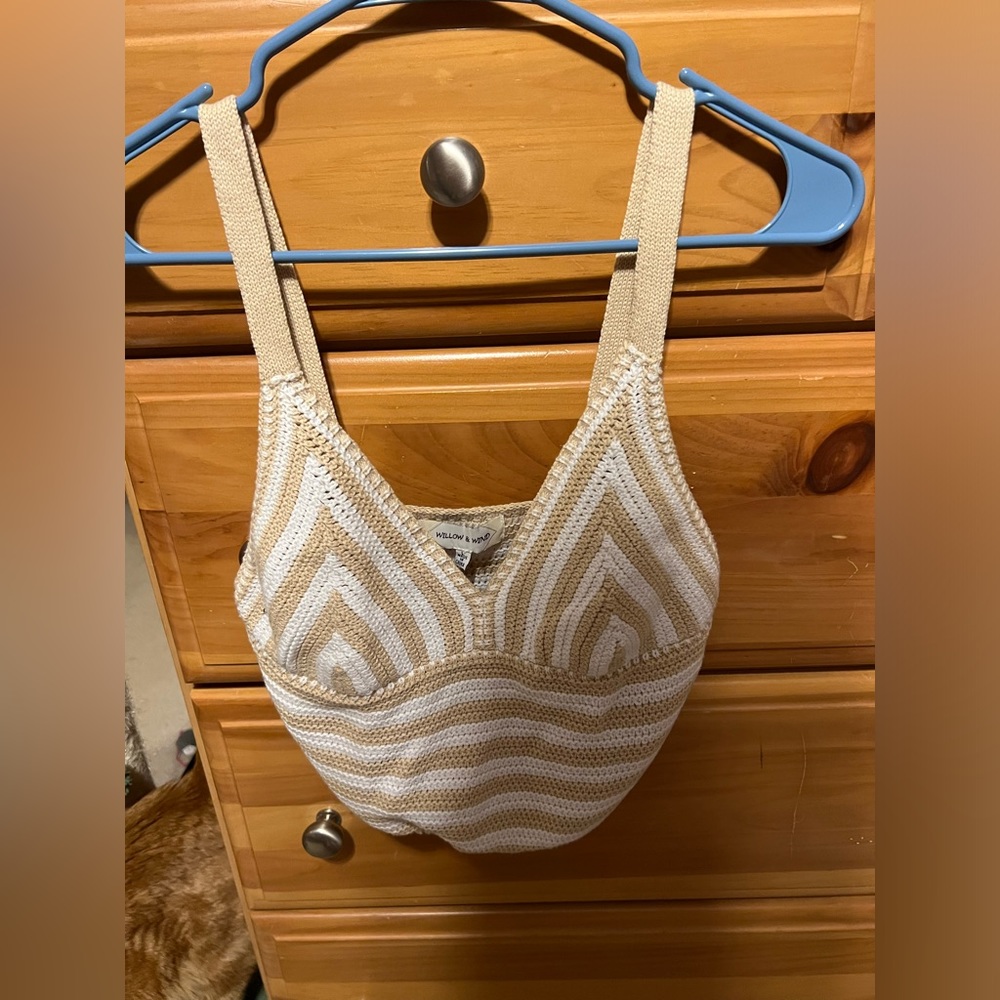 Striped crop top